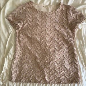 Anthropologie tulle embroidered top by Weston size xs